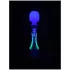 Paradise Illumination - vibrador tipo varinha de massagem luminoso (branco)