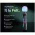 Paradise Illumination - vibrador tipo varinha de massagem luminoso (branco)