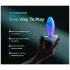 Paradise Illumination - plug anal vibratório luminoso (branco)