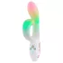 Paradise Illumination - vibrador com braço estimulador de clitóris luminoso (branco)