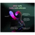 Paradise Illumination - vibrador com braço estimulador de clitóris luminoso (branco)