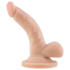   Dr. Skin 4 - dildo realístico com ventosa e escroto - cor natural 12cm