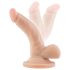 Dr. Skin 4 - Dildo Natural c/ Ventosa e Testículos (12cm)