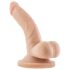 Dr. Skin 4 - Dildo Natural c/ Ventosa e Testículos (12cm)