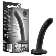 Temptasia Twist Small - dildo torcido com ventosa (preto)