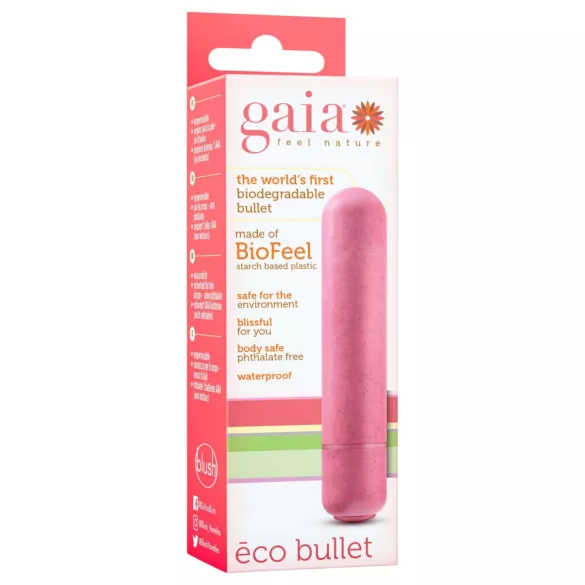 Gaia Eco M - vibrador recarregável ecológico - médio - cor coral