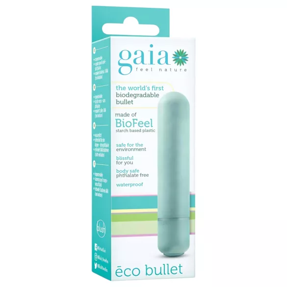 Gaia Eco M - vibrador ecológico médio - turquesa