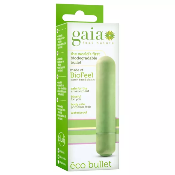 Gaia Eco M - vibrador ecológico médio - verde