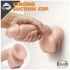blush Dr. Skin Glide dildo realístico - 21,5 cm, com testículos
