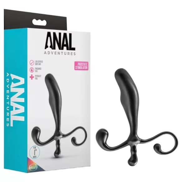 Anal Adventures - plug anal para próstata - silicone preto