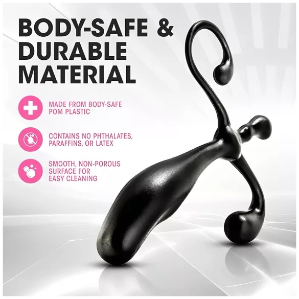 Anal Adventures - plug anal para próstata - silicone preto