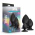 Conjunto de Plugs Anál Platina - 3 Peças (Preto)