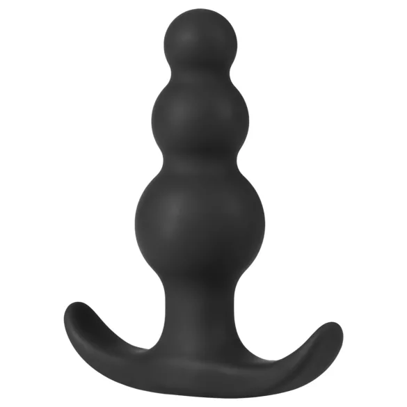 Anal Adventures Platinum - plug anal com esferas - silicone preto