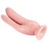 Dr. Skin 8 - Duplo Dildo com Ventosa (Natural)