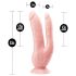 Dr. Skin 8 - Duplo Dildo com Ventosa (Natural)