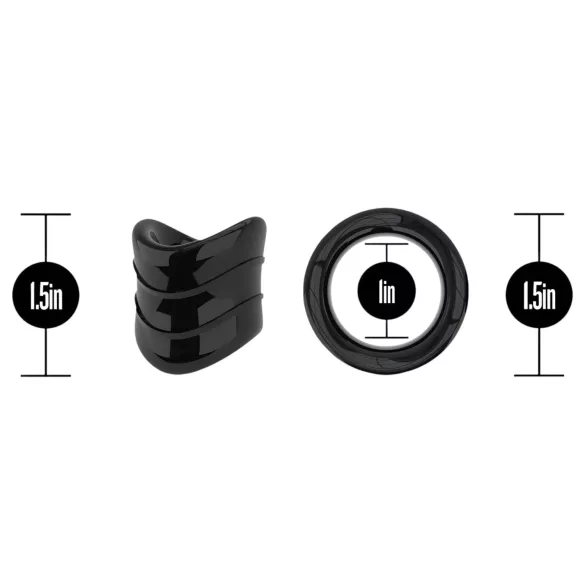 Stay Hard - anel peniano - silicone preto