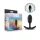 Anal Adventures Platinum - plug anal médio - silicone preto