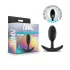 Anal Adventures Platinum - plug anal médio - silicone preto