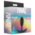 Anal Adventures Platinum - plug anal médio - silicone preto