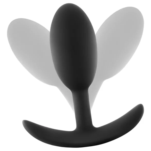 Anal Adventures Platinum - plug anal médio - silicone preto