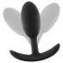 Anal Adventures Platinum - plug anal médio - silicone preto