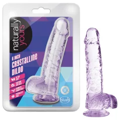 Blush Naturally Yours - dildo cristalino (roxo)