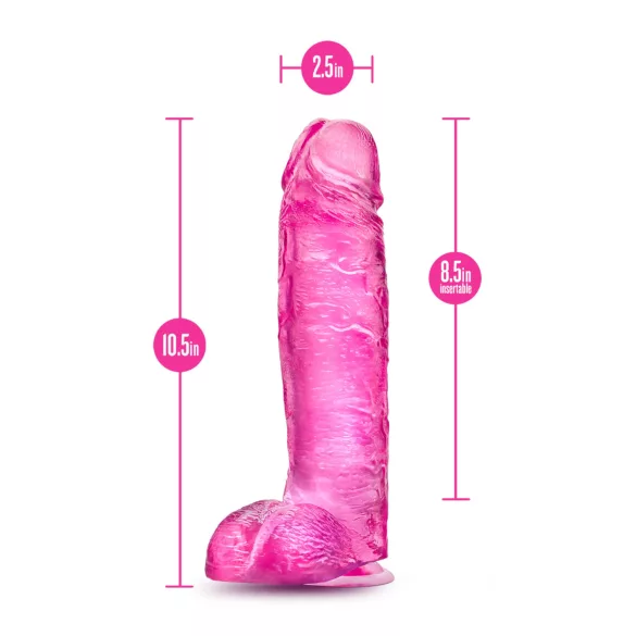 Blush B Yours Plus - dildo realista (rosa)