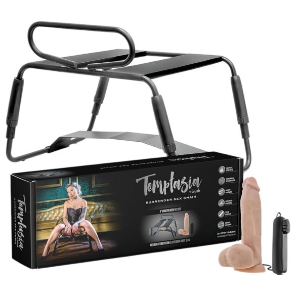 Temptasia - Cadeira Erótica com Vibrador (preto e natural)
