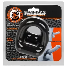 OXBALLS - anel peniano e escrotal - silicone preto