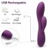 Engily Ross Bacall 2.0 - Vibrador G-spot com estimulador (roxo)