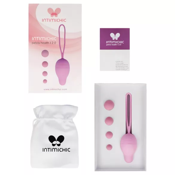 Intimichic 2.0 - Conjunto de bolas de gueixa ajustáveis (rosa)