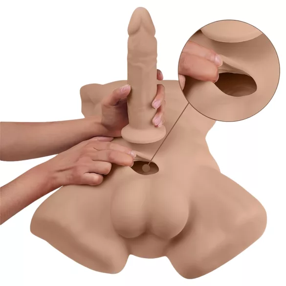 Silexd Apollo - masturbador masculino torso - cor pele escura