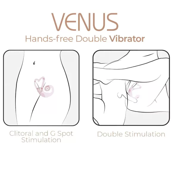 Adrien Lastic Venus - vibrador ponto G e clitóris - silicone rosa