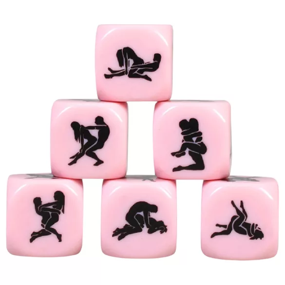 Secret Play - Dados de posições sexuais do Kama Sutra (rosa)