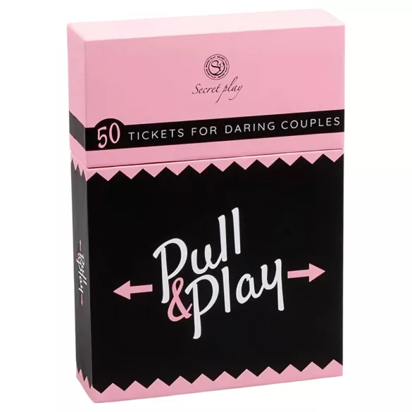 Secret Play Pull & Play - jogo erótico de cartas para casais (50 cartas) - em 7 idiomas