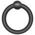 Addicted Toys - Conjunto de Anéis Penianos em Silicone - Preto (7 peças)