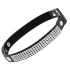 Coquette - coleira choker com pingente de coração strass - preto