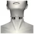 Coquette - coleira choker com pingente de coração strass - preto