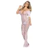 Subblime 951818 - macacão em rede com rosas - (branco) - S-L
