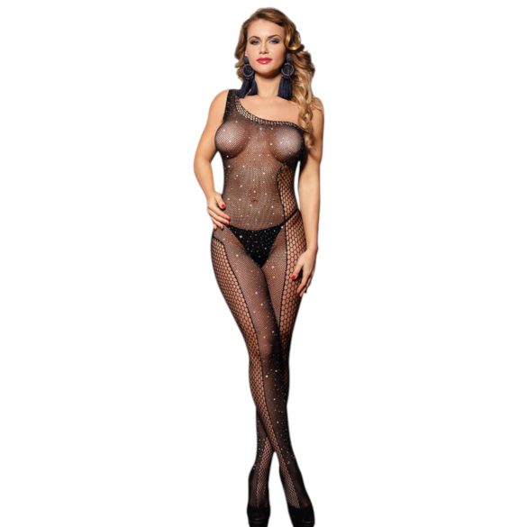 Subblime 952037 - Macacão de Tela com Strass - Preto - Tamanhos S-L