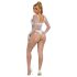 Subblime 952396 - macacão brilhante com strass - (branco) - S-L