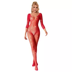   Subblime 952419 - macacão strass brilhante - vermelho - XS-M