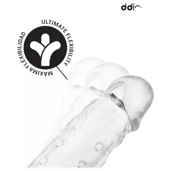 Addicted Toys - capa peniana com anel peniano - 23cm - transparente