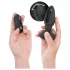Addicted Toys - vibrador anal com língua vibratória - silicone preto