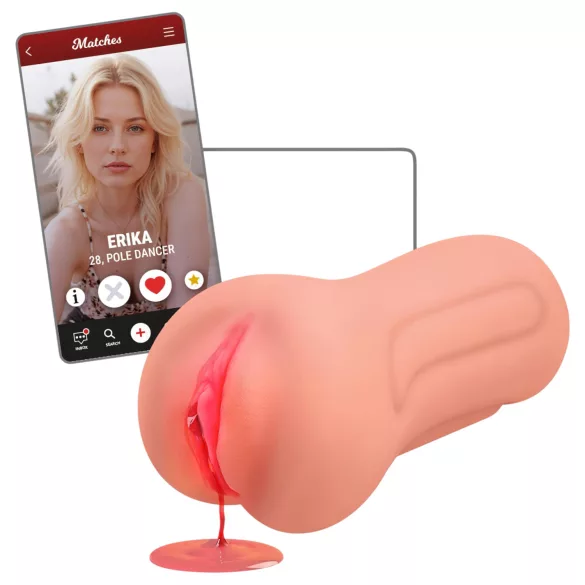 Intense First Time Erica - masturbador vagina realista virgem - cor natural