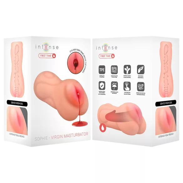 Intense First Time Sophie - masturbador de vagina virgem realista (cor natural)