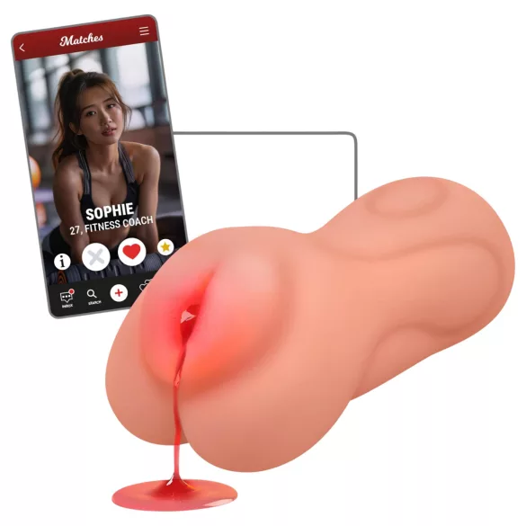 Intense First Time Sophie - masturbador de vagina virgem realista (cor natural)