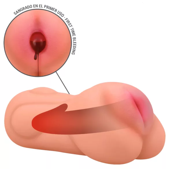 Intense First Time Sophie - masturbador de vagina virgem realista (cor natural)