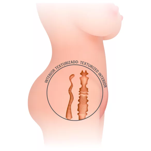 Intense Deep Touch Jesse - masturbador tronco realístico masculino - cor natural