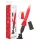 Intense Cynthia - vibrador de empurrar com base de sucção (vermelho)
